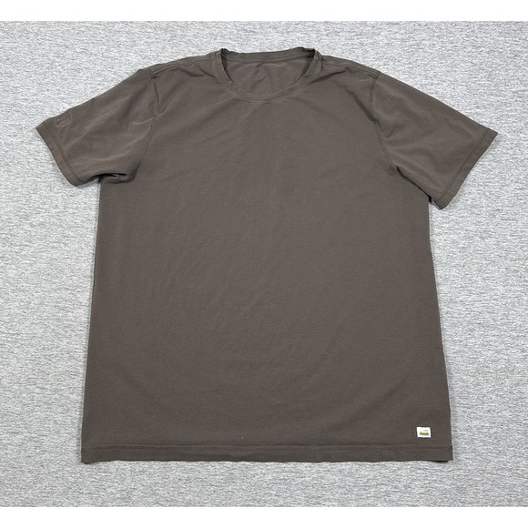 Vuori Other - Vuori T-Shirt Mens XXL Beige Taupe Tuvalu Tee Pima Blend Stretch Active STAINS